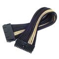 Silverstone 24 Pin 300 mm Power Cable Extender - Black with Gold PP07-MBBG